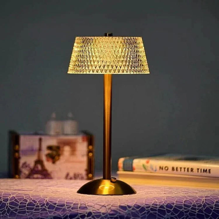 Norvo | Krystalloppladbar LED Trådløs Bordlampe
