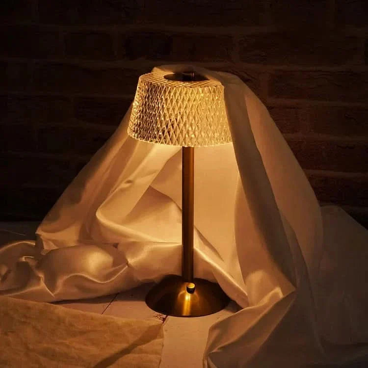 Norvo | Krystalloppladbar LED Trådløs Bordlampe