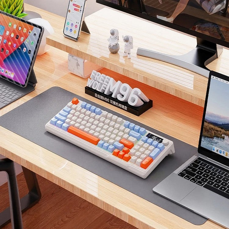 Norvo | Stille mekanisk tastatur - Kult trådløst design for spilling med skjerm