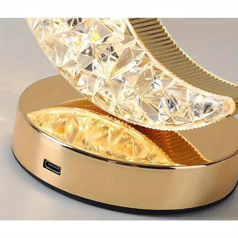 Norvo | Magisk Krystall Bordlampe med Dimmefunksjon - Celestia