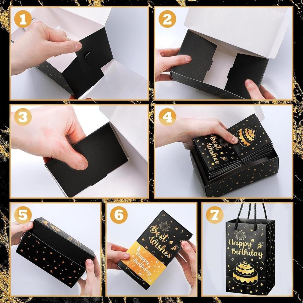 Norvo | LumiAura Overraskelsesgaveeske | Elegant pop-up minneboks for bursdager, jubileer & feiringer