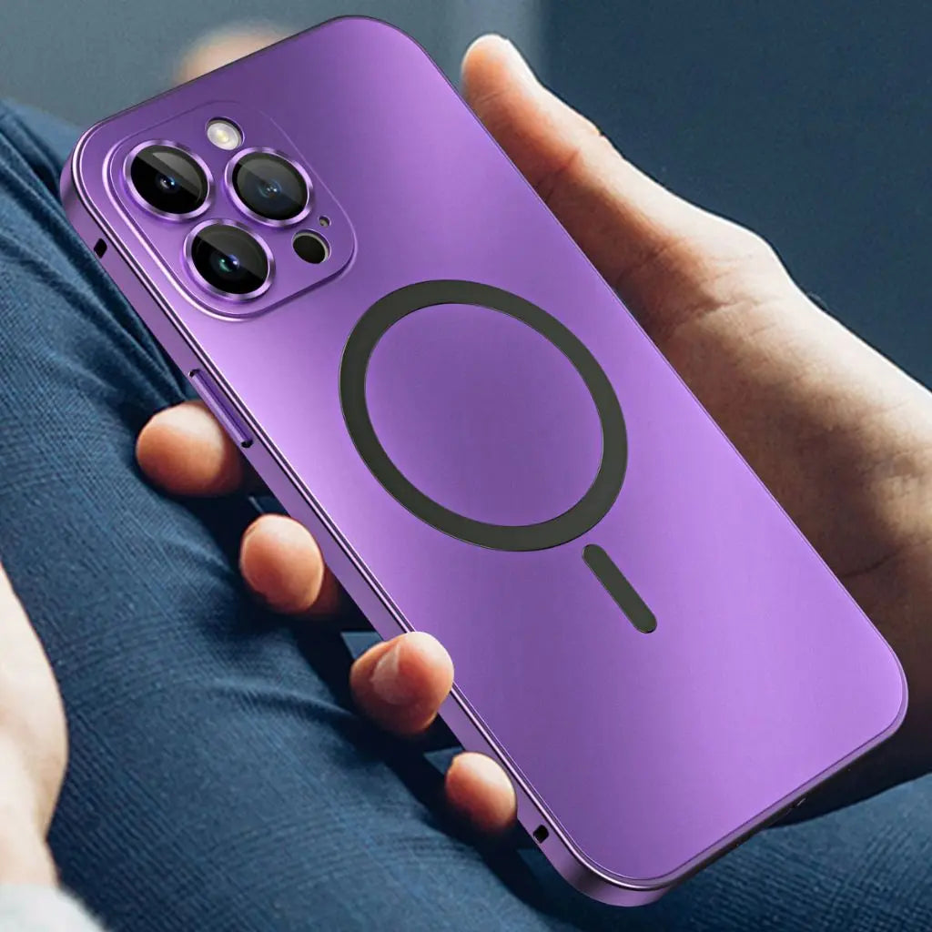 Norvo | Magnetisk Metall Etui | Slank Beskyttelse for iPhone