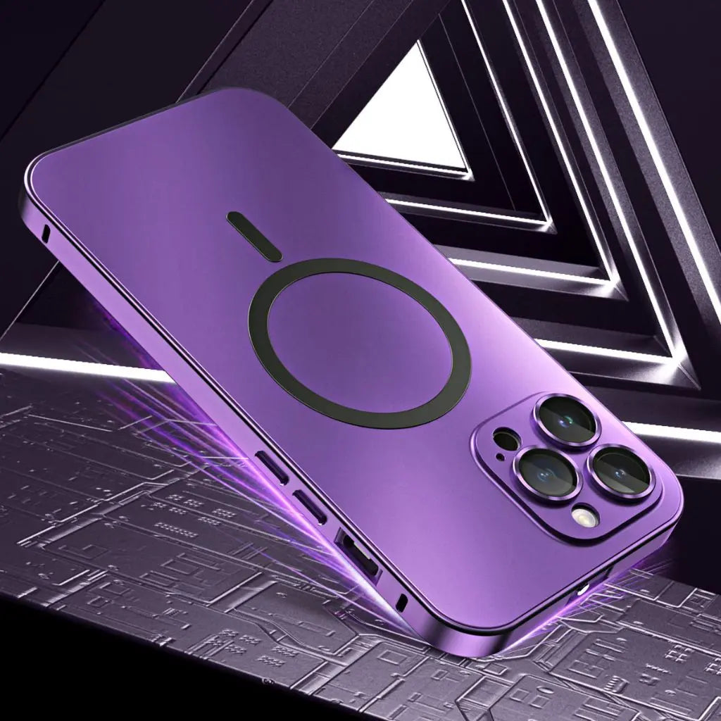 Norvo | Magnetisk Metall Etui | Slank Beskyttelse for iPhone