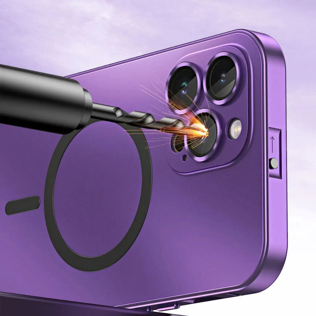 Norvo | Magnetisk Metall Etui | Slank Beskyttelse for iPhone