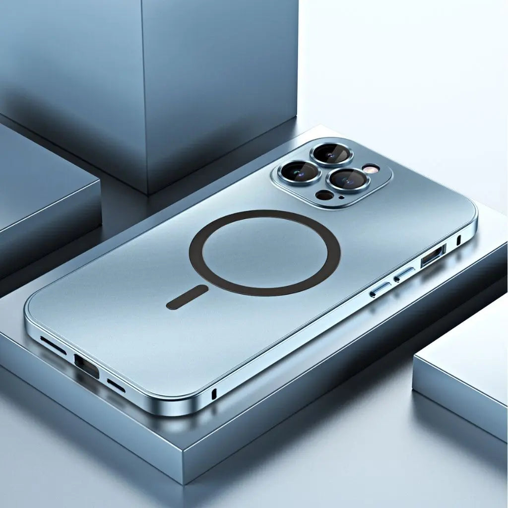 Norvo | Magnetisk metall skall for iPhone – Robust beskyttelse med et elegant design og MagSafe-kompatibilitet