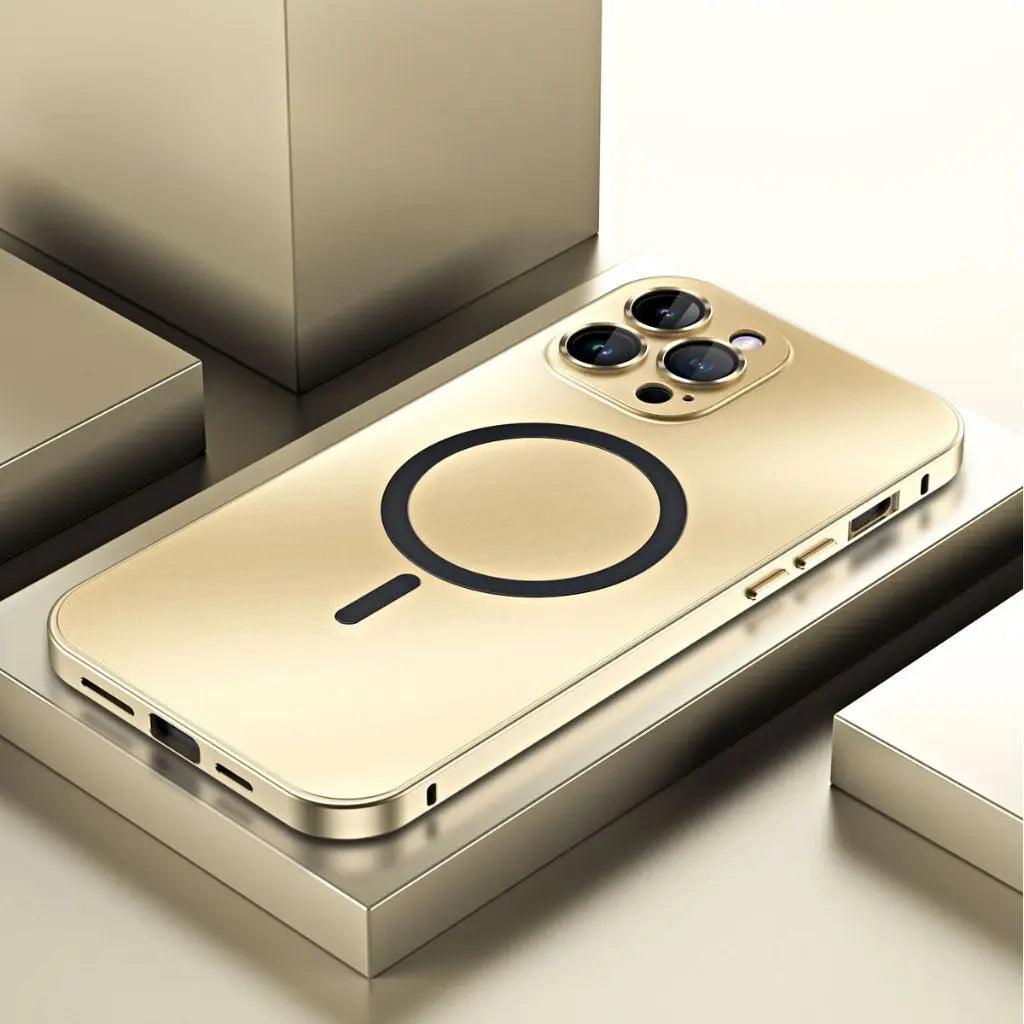 Norvo | Magnetisk metall skall for iPhone – Robust beskyttelse med et elegant design og MagSafe-kompatibilitet