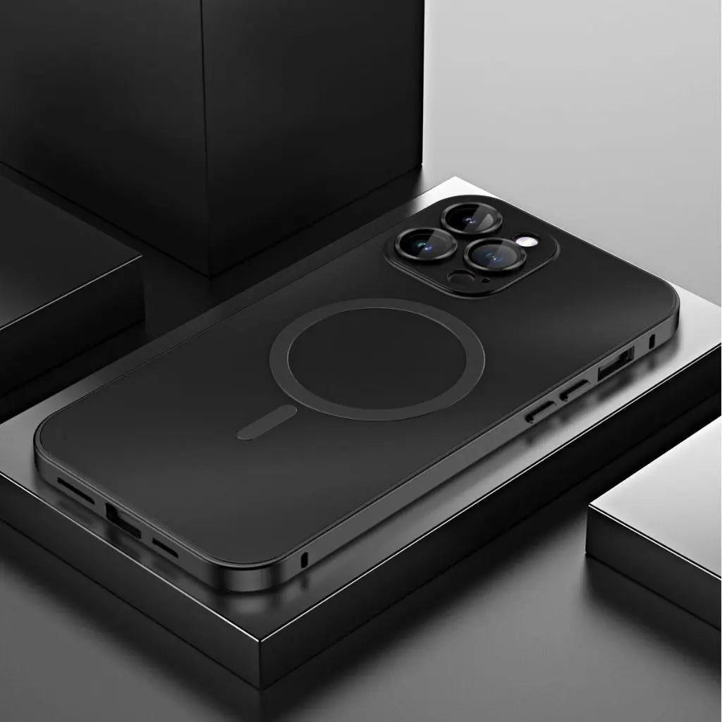 Norvo | Magnetisk metall skall for iPhone – Robust beskyttelse med et elegant design og MagSafe-kompatibilitet