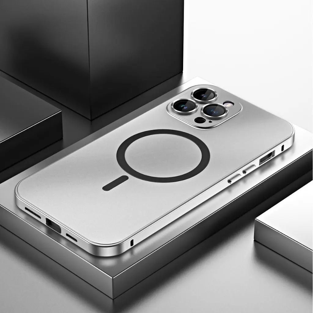 Norvo | Magnetisk metall skall for iPhone – Robust beskyttelse med et elegant design og MagSafe-kompatibilitet