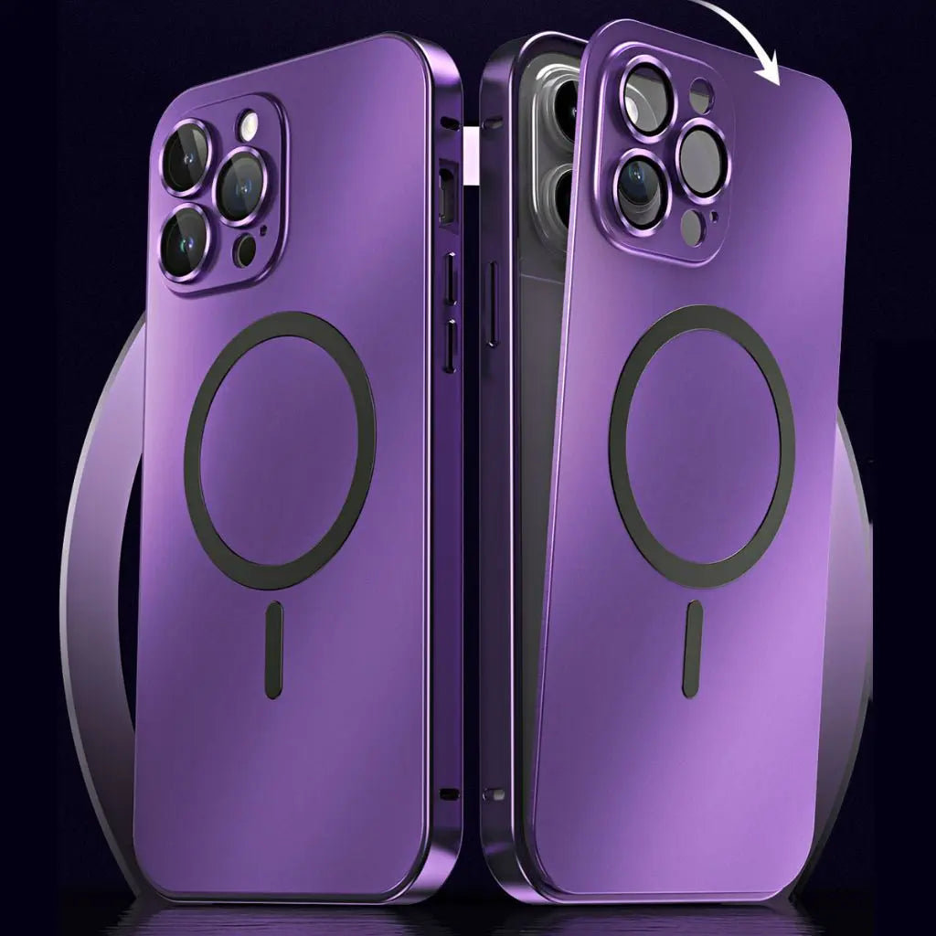 Norvo | Magnetisk Metall Etui | Slank Beskyttelse for iPhone