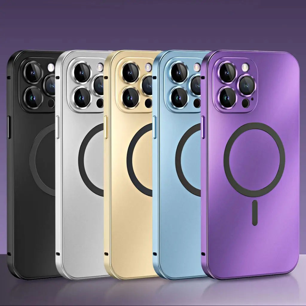 Norvo | Magnetisk metall skall for iPhone – Robust beskyttelse med et elegant design og MagSafe-kompatibilitet