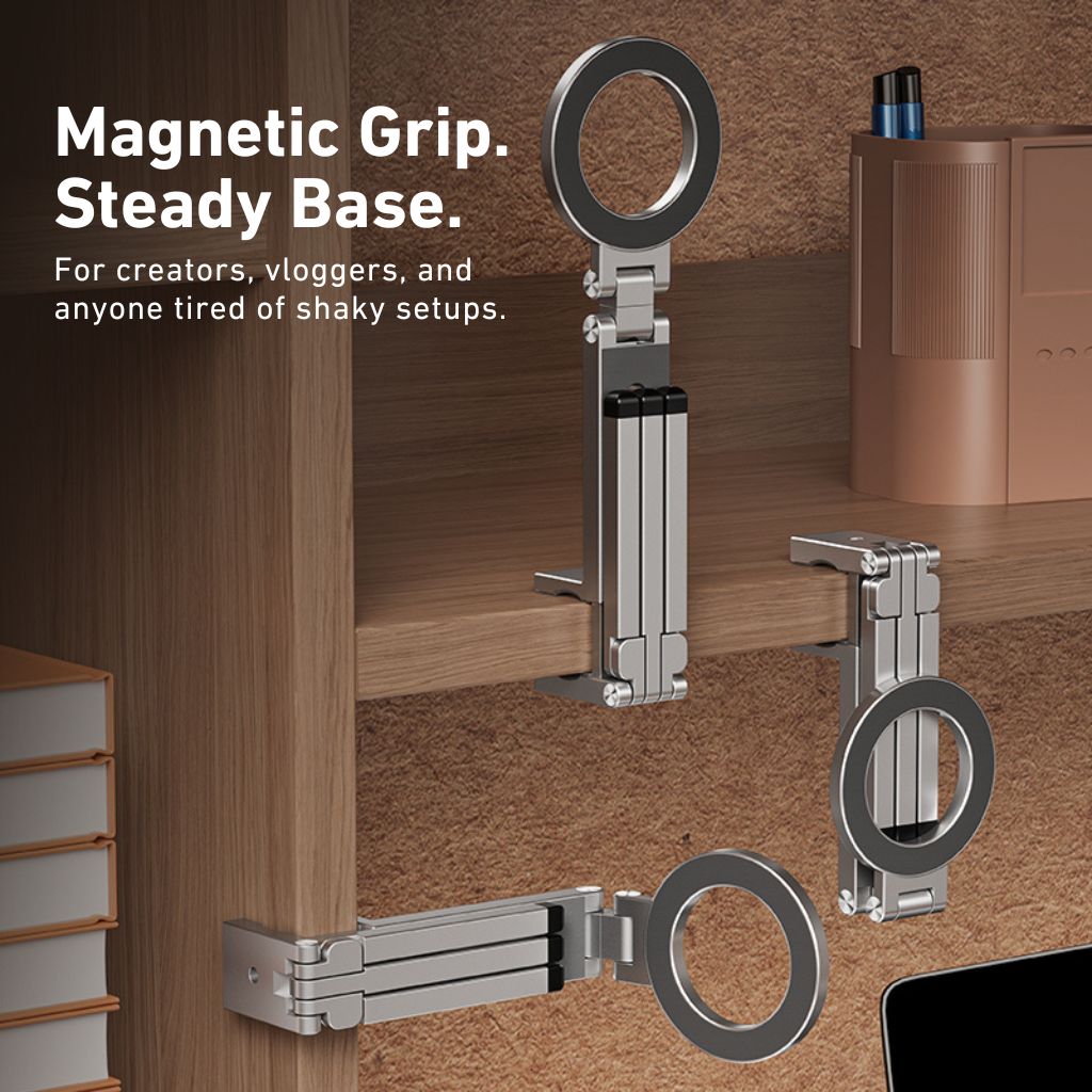 Norvo | Telefonholder med magnetisk aluminiumsbase