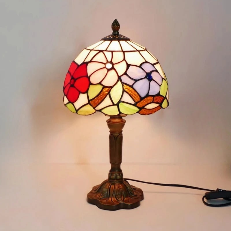 Norvo | Bordlampe LED Barokk Retro E27 - Vintage Tiffany Glass