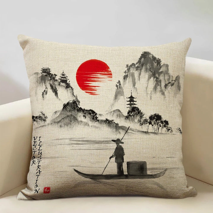 Norvo | BeauRêve Putetrekk med Mount Fuji - Japansk Stil for Ethvert Rom