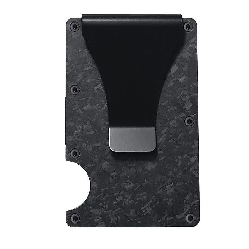 Norvo | Titanium Matte Cobalt Kortholder – Slank & Stilig RFID-lommebok for Menn & Kvinner