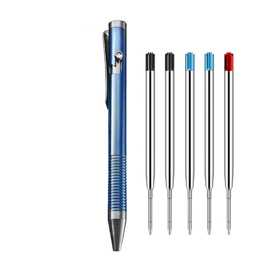 Norvo | Titanium Bolt Action Penn – Holdbar Metall Mekanisk Skrivepenn