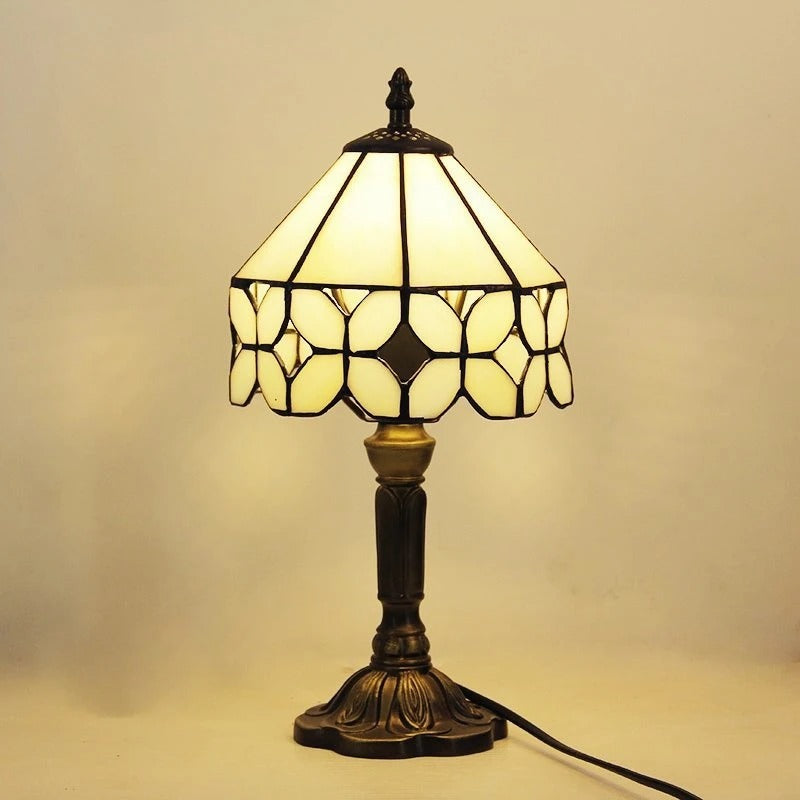 Norvo | Bordlampe LED Barokk Retro E27 - Vintage Tiffany Glass