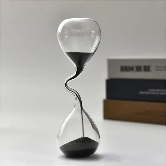 Norvo | Curvy Black Hourglass | Glass