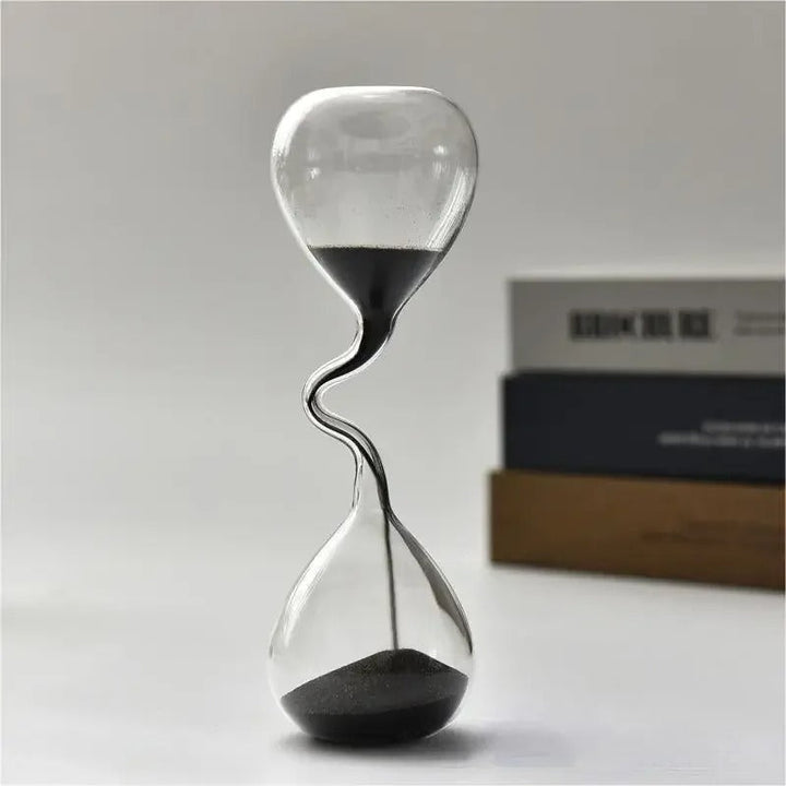 Norvo | Curvy Black Hourglass | Glass
