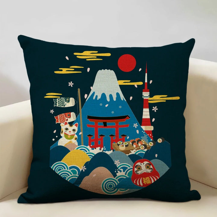 Norvo | BeauRêve Putetrekk med Mount Fuji - Japansk Stil for Ethvert Rom