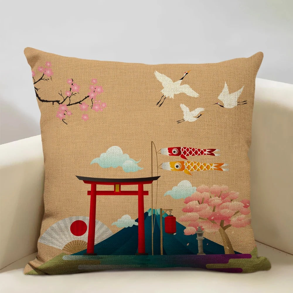 Norvo | BeauRêve Putetrekk med Mount Fuji - Japansk Stil for Ethvert Rom