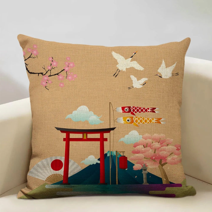 Norvo | BeauRêve Putetrekk med Mount Fuji - Japansk Stil for Ethvert Rom