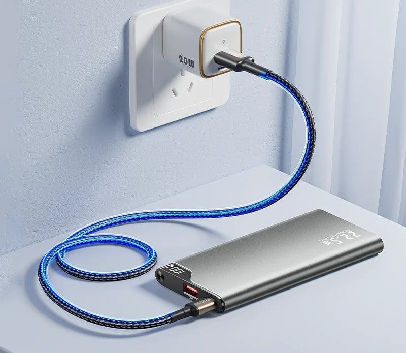 Norvo | Alt-i-ett Power Bank med 4 innebygde kabler - 10000mAh bærbar hurtiglader