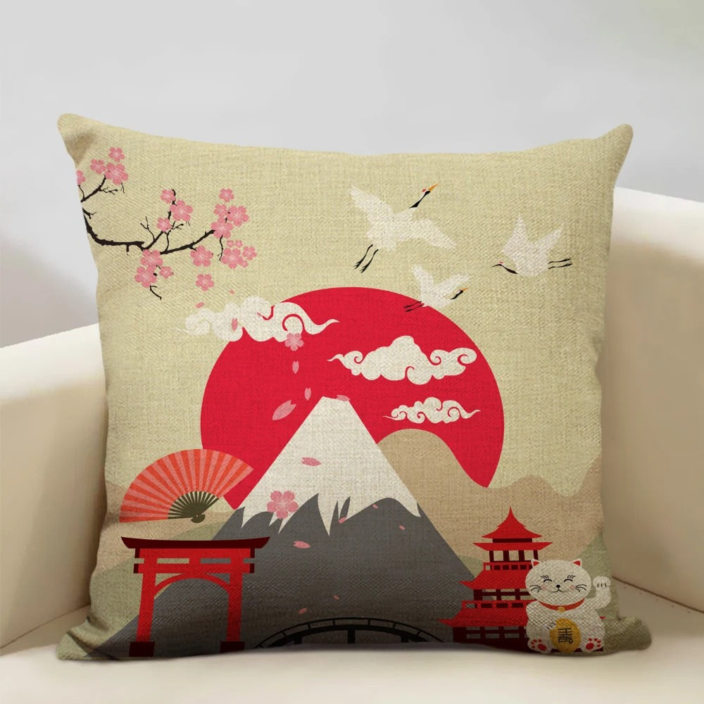 Norvo | BeauRêve Putetrekk med Mount Fuji - Japansk Stil for Ethvert Rom