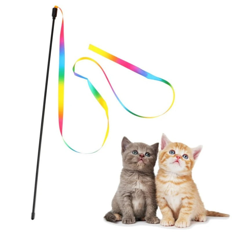Rainbow Strips Stick Katt Teaser Stang Norvo