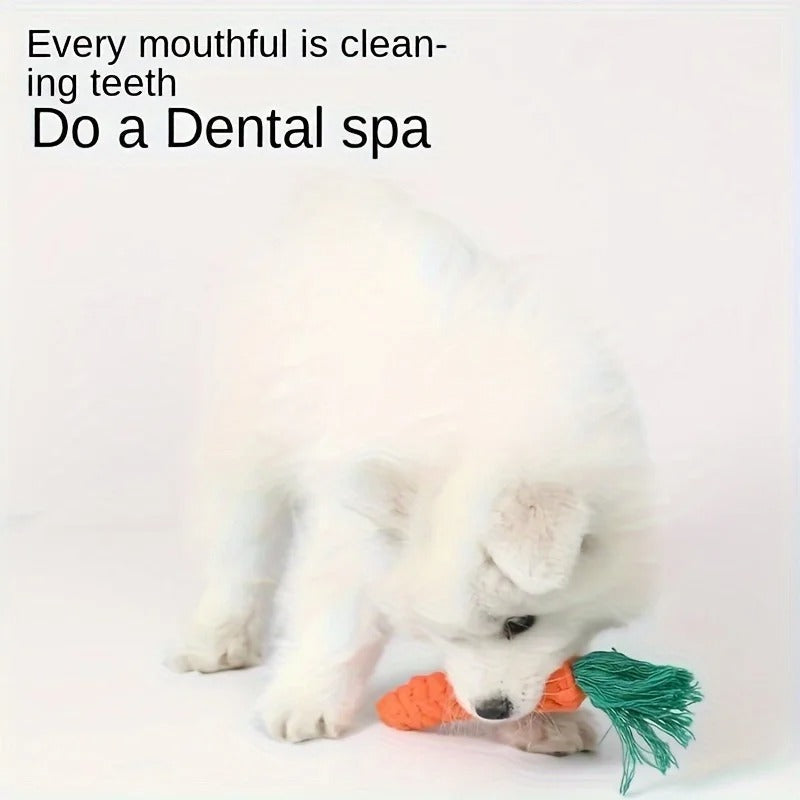 Gulrot bomull tauleke for kjæledyr Norvo