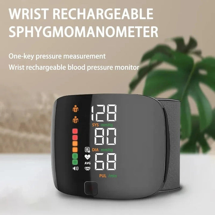 Norvo | Smart håndledd blodtrykksmonitor – Elektronisk bærbar sphygmomanometer med talemeldinger