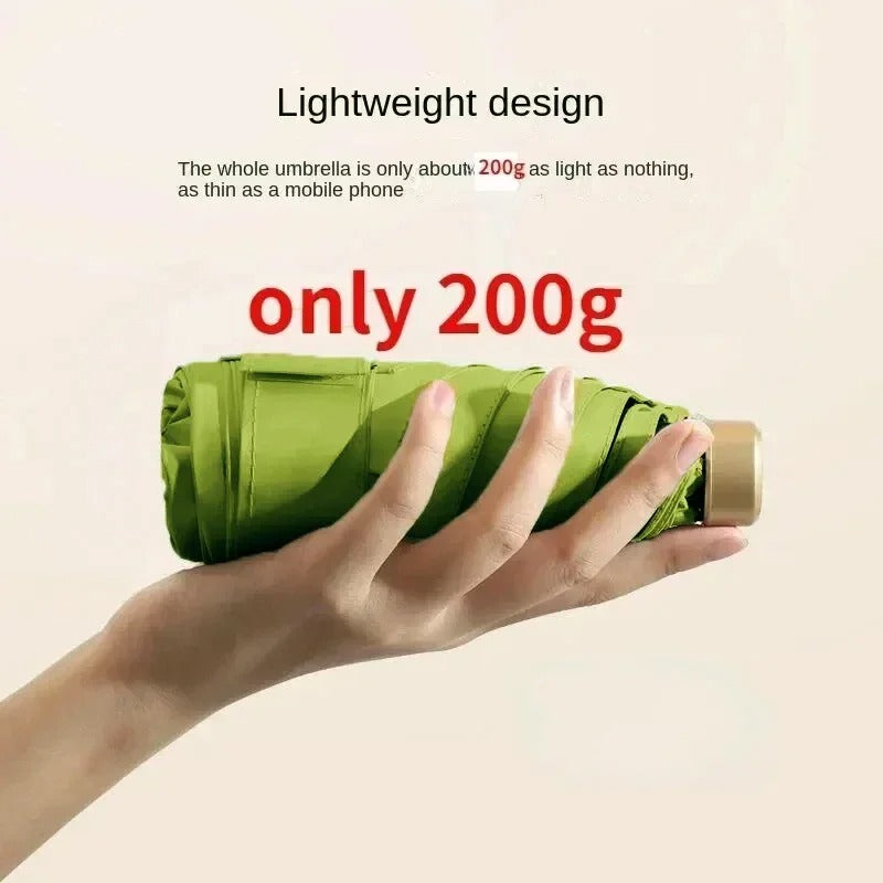 Norvo | Sammenleggbar Mini Paraply Solara – Kompakt, UV beskyttelse & Vindmotstandsdyktig