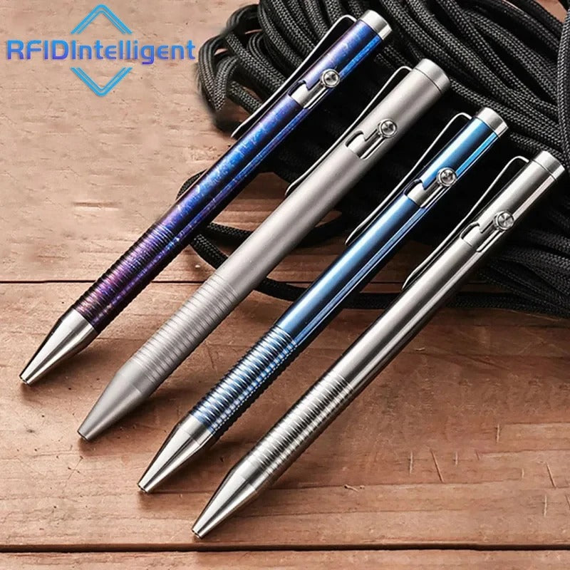 Norvo | Titanium Bolt Action Penn – Holdbar Metall Mekanisk Skrivepenn