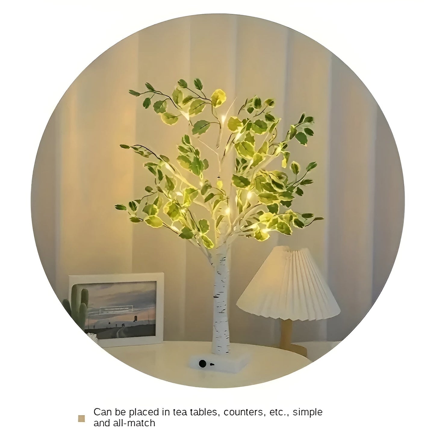 Norvo | Magisk BrightTree Bordlampe – Elegant Treedesign med Varme LED-Lys