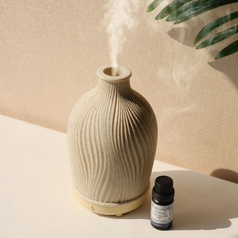 Norvo | Boho Vase Essensielle Olje Luftfukter – Polyresin Ultralyd Diffuser