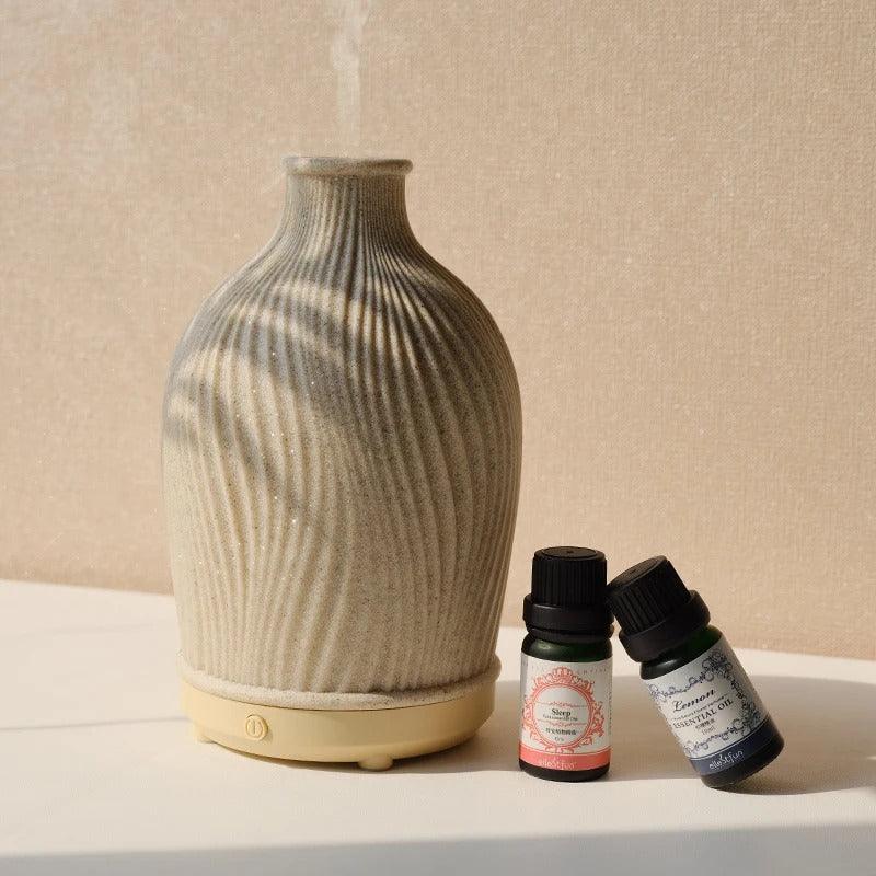 Norvo | VaseMist – Ultralyd Aroma Diffuser i Moderne Vase Design (Harz)