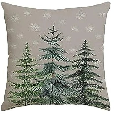 Norvo | MerryCushion – Grønn putetrekk med festlig juleskrift 45x45 cm