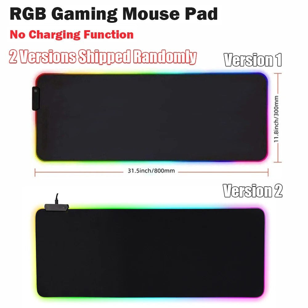 Norvo | Trådløs lade skriveunderlag | RGB dual ladepute for iPhone, tastatur og mus, premium skriveunderlag