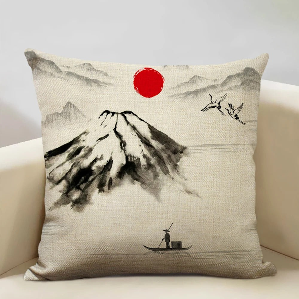 Norvo | BeauRêve Putetrekk med Mount Fuji - Japansk Stil for Ethvert Rom