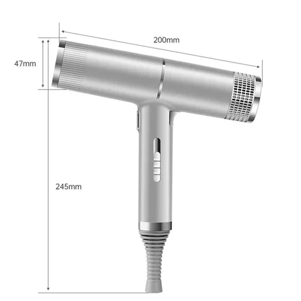 Norvo | Hairvolt Ultra-light Profesjonell Hårføner | Høyhastighetsmotor 110,000 o/min | Ion teknologi & 3 nivåer
