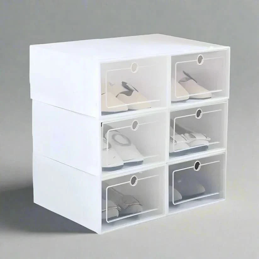 Norvo | SKOBOX LAGERSETT – 24 stable og gjennomsiktige skoesker for plassbesparende organisering og klar oversikt