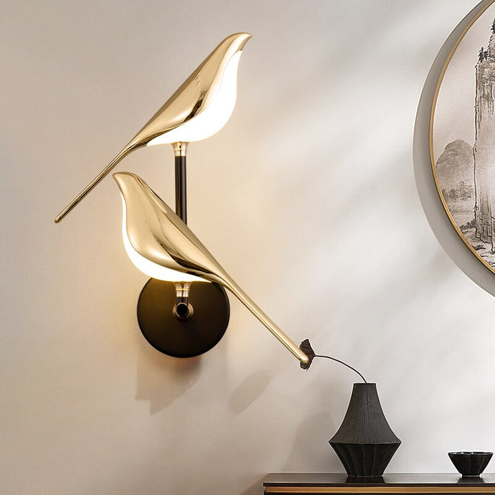 Norvo | Vegglykt Moderne LED Fugl Dekorativ Lampe