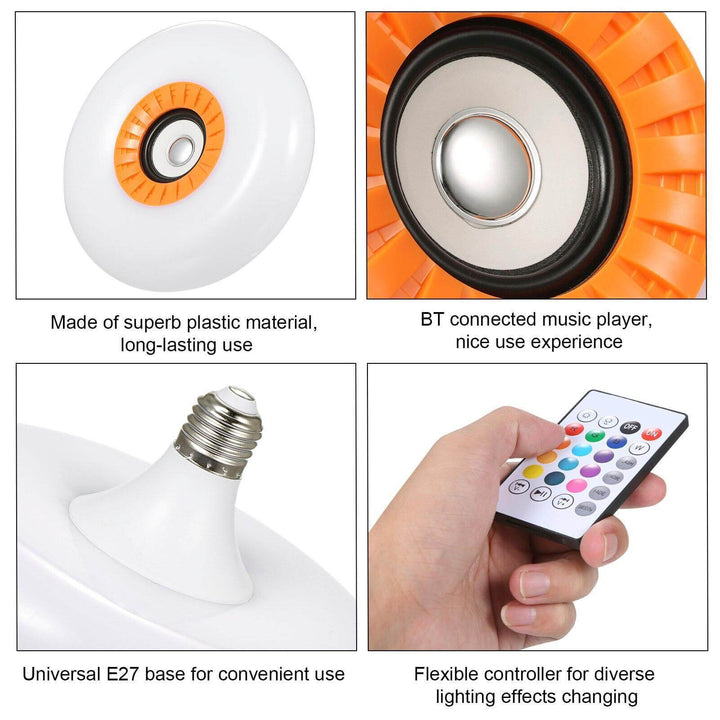 Norvo | Moderne LED Taklampe Bluetooth Musikk Lyspære Lampe