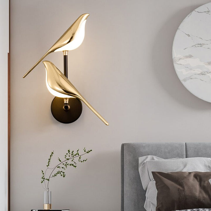Norvo | Vegglykt Moderne LED Fugl Dekorativ Lampe