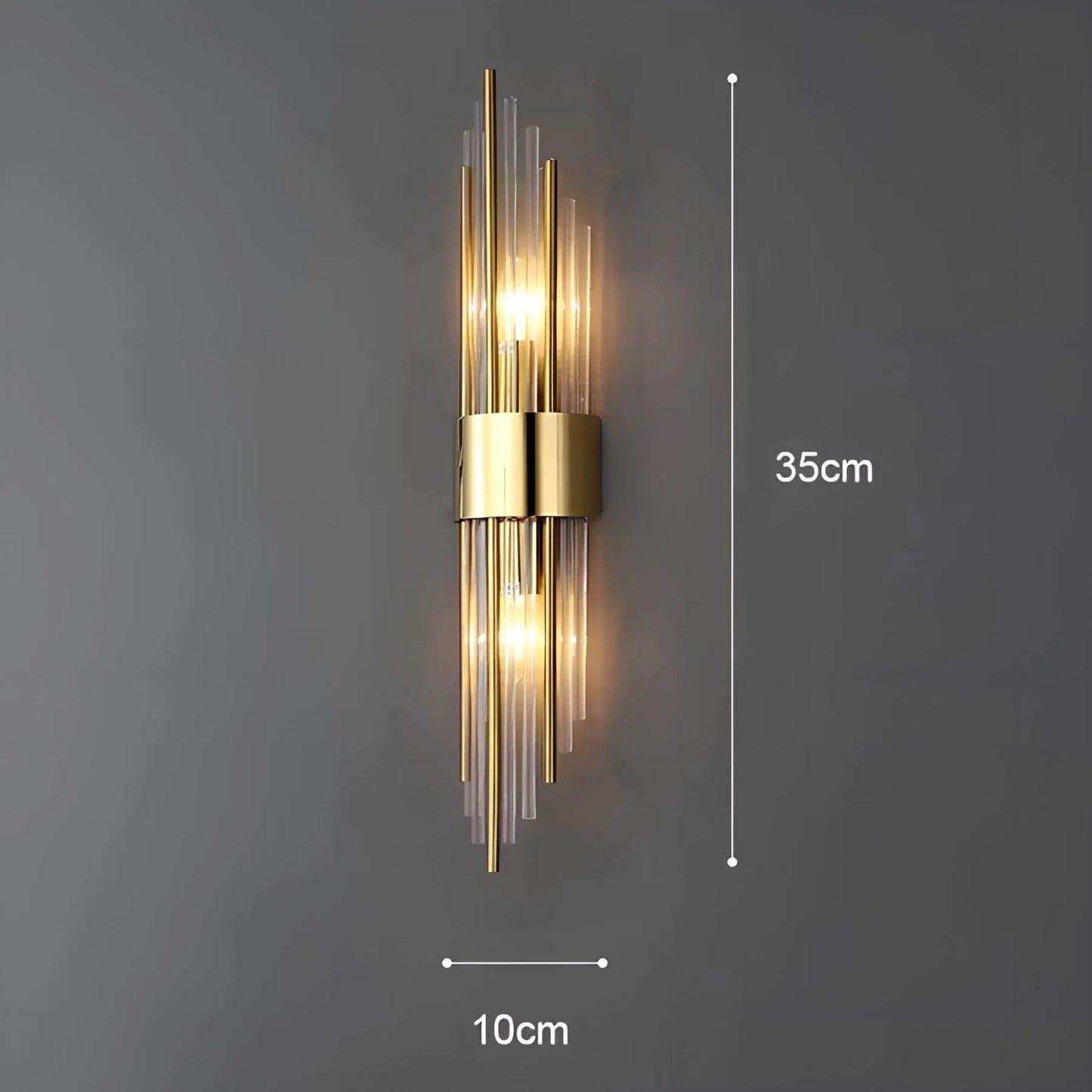 Norvo | Vegglampe med krystaldekor