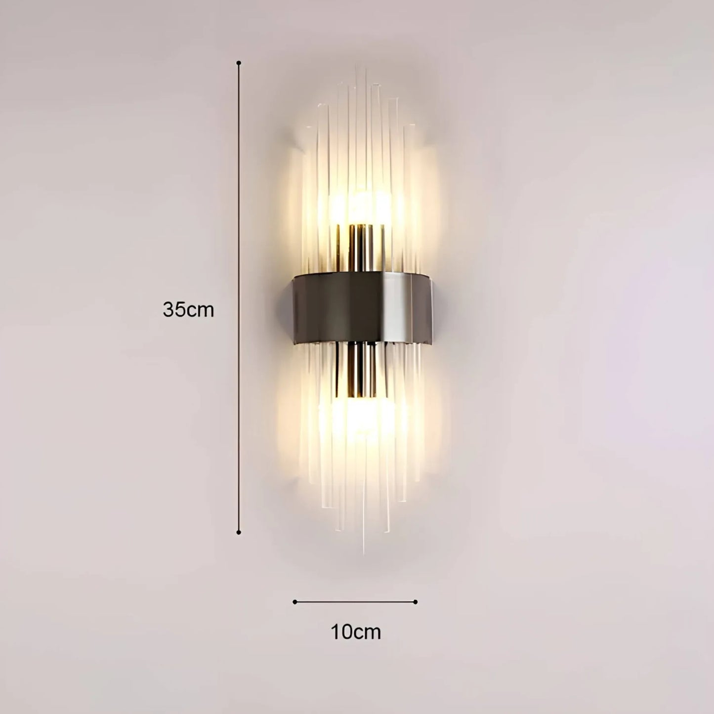 Norvo | Vegglampe med krystaldekor