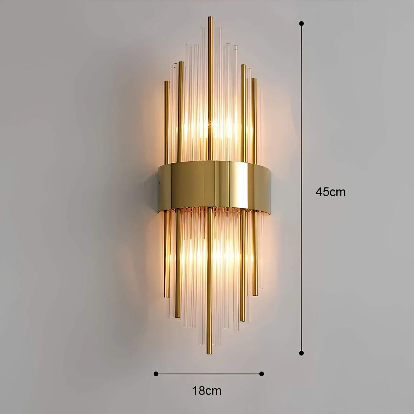 Norvo | Vegglampe med krystaldekor