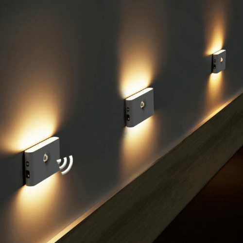 Norvo | Trådløse LED Nattlamper med Bevegelsessensor | USB-oppladbare | Mykt Varmt Lys