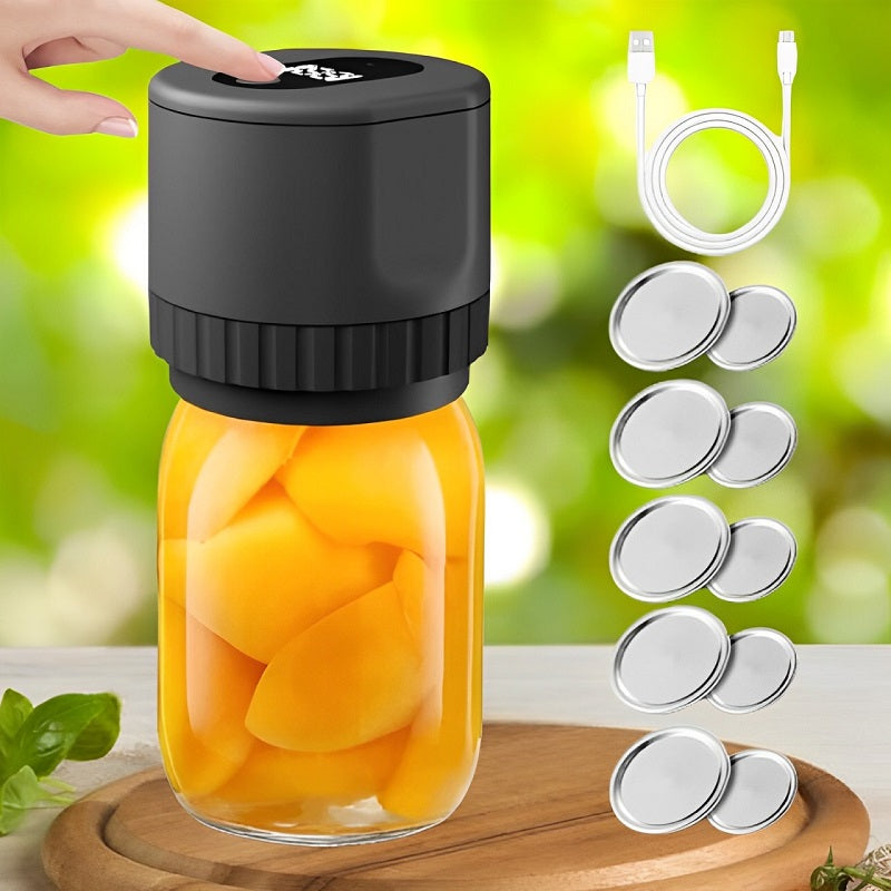 Norvo | Electric Mason Jar Vacuum Sealer med LED-display