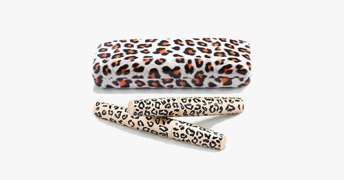 Norvo | 3D Transplant gel & mascara i leopardmønstret flaske - Laget av naturlige fibre - Vanntett & enkel å bruke