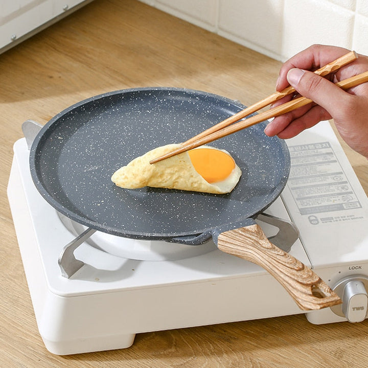 Medisinsk Stein Stekepanne Non-stick Støpejern Pannekakepanne Omelettgryte | Norvo